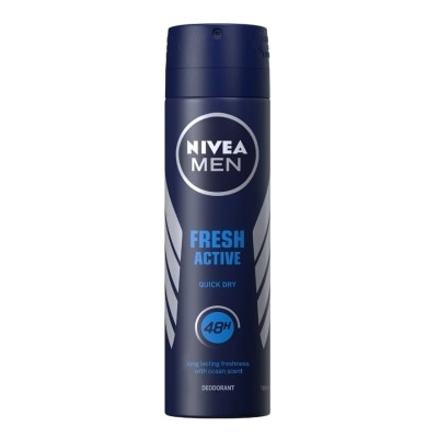 Nivea Nivea Men Deo Fresh Active Spray 150 Ml. ผู้ชาย สเปรย์ ระงับกลิ่นกาย