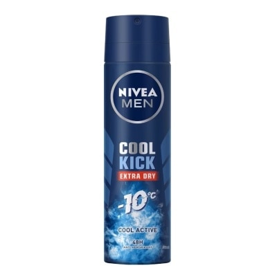 Nivea Nivea Men Deo Cool Kick Spray 150 Ml. ผู้ชาย สเปรย์ ลดเหงื่อ ระงับกลิ่นกาย