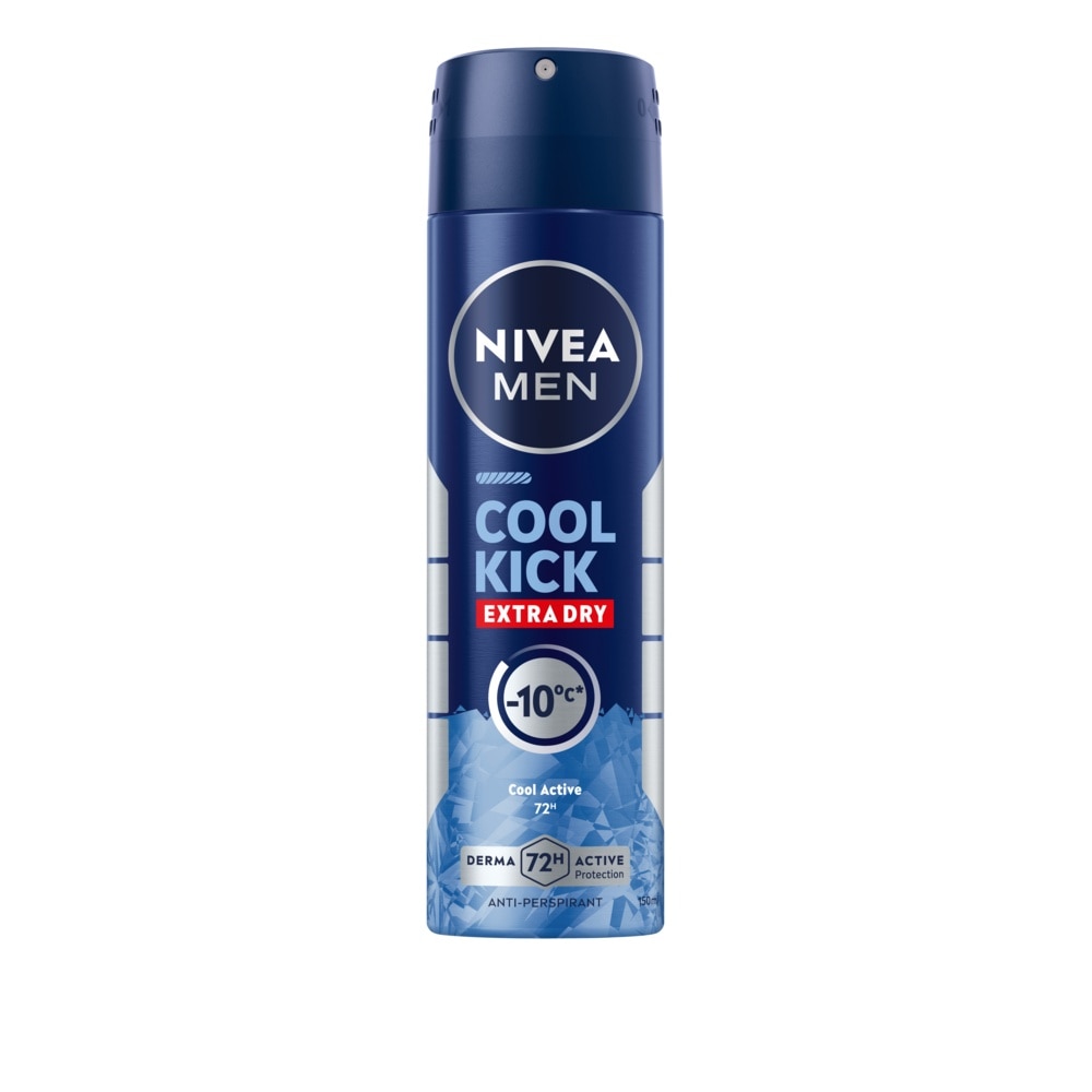 Nivea Men Deo Cool Kick Spray 150 Ml. ผู้ชาย สเปรย์ ลดเหงื่อ ระงับกลิ่นกาย image
