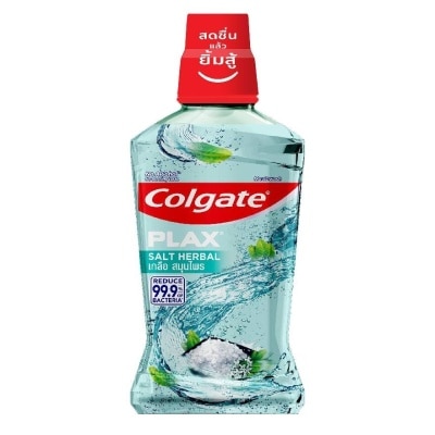 Colgate คอลเกต พลักซ์ น้ำยาบ้วนปาก เกลือ สมุนไพร 500 มล.