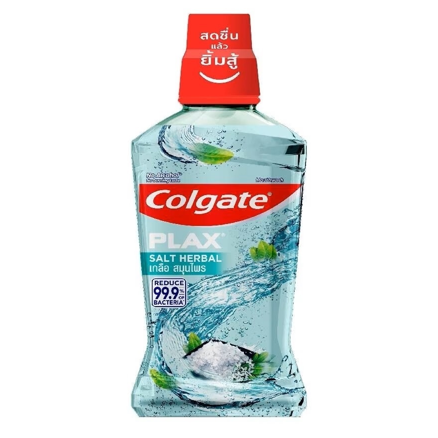 Colgate คอลเกต พลักซ์ น้ำยาบ้วนปาก เกลือ สมุนไพร 500 มล.