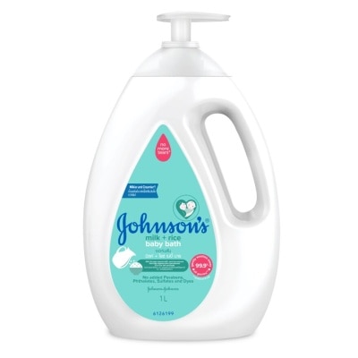 Johnson Johnson's Baby Bath Milk + Rice 1000 Ml. ครีมอาบน้ำนม ผิวนุ่มชุ่มชื่น