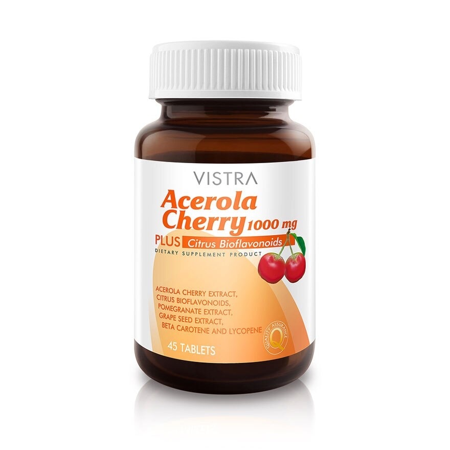 Vistra Acerola Cherry 1000mg 45 Tabs