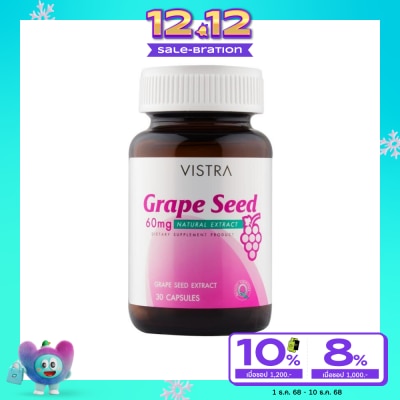 Vistra Vistra Grape Seed 60 mg 30 Caps