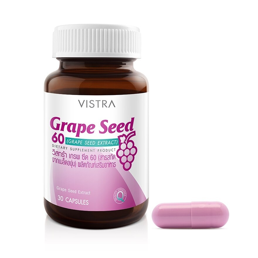 Vistra Grape Seed 60 mg 30 Caps