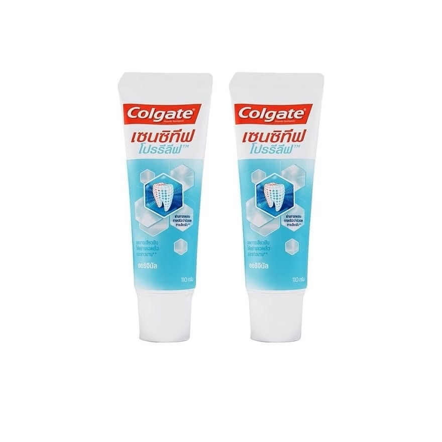 Colgate Toothpaste Sensitive Pro Relief Original 110 G. Twin Pack