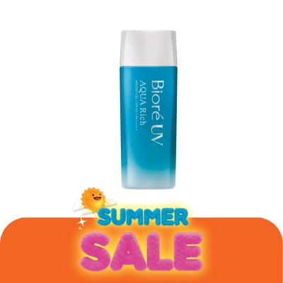 Biore - บิโอเร ยูวี อะควา ริช วอเตอร์รี เจล เอสพีเอฟ50+ พีเอ++++ 90 มล. กันแดดเนื้อเจล แสงแดด