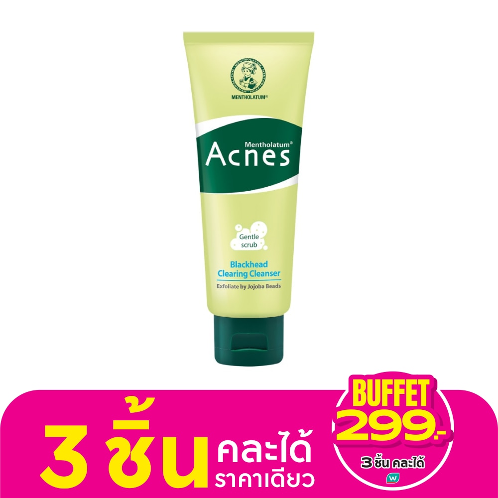 Mentholatum Acnes Blackhead Clearing Cleanser 100 G. ขจัดสิวเสี้ยน สิวหัวดำ<BR>