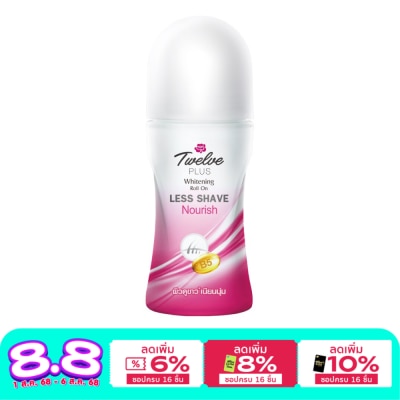 Twelve Plus Twelve Plus Roll On Nourish Less Shave  Renew 45 Ml.