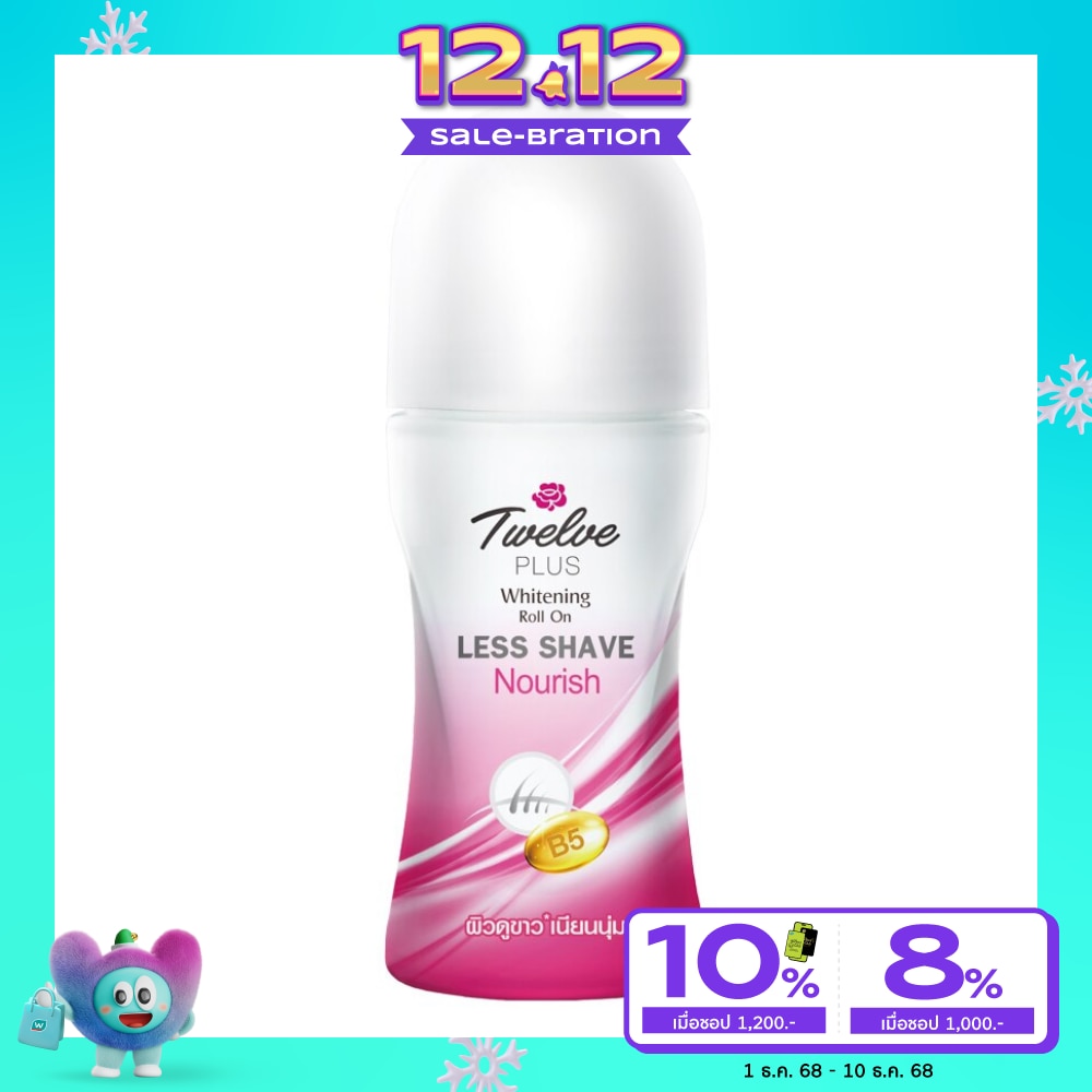 Twelve Plus Roll On Nourish Less Shave  Renew 45 Ml.