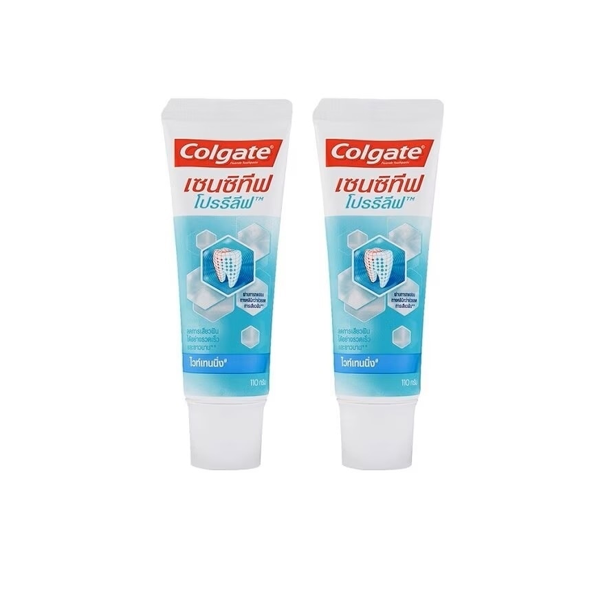 Colgate Toothpaste Sensitive Pro Relief Whitening 110 G. Twin Pack