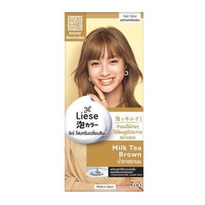 Liese Liese Creamy Bubble Color Milk Tea Brown โฟมเปลี่ยนสีผม ทำสีผม สีน้ำตาลชานม