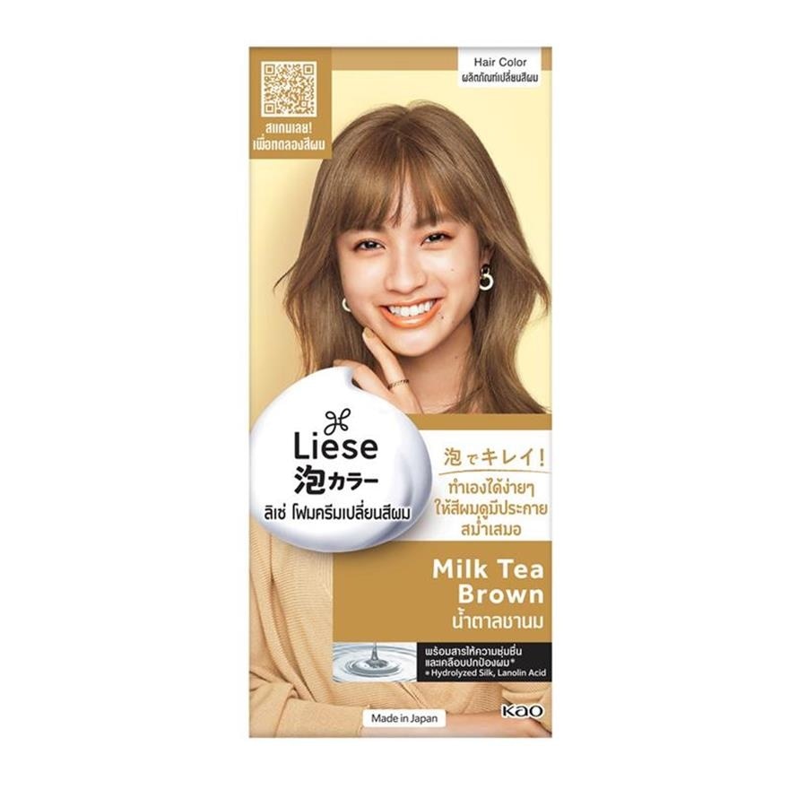 Liese โฟมเปลี่ยนสีผม liese ลิเซ่บับเบิ้ล แฮร์คัลเลอร์ มิลค์ที บราวน์