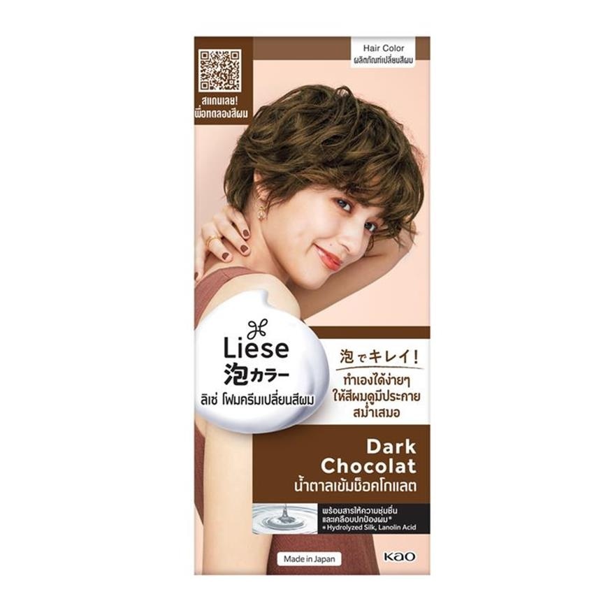 Liese Liese Creamy Bubble Color Dark Chocolat โฟมเปลี่ยนสีผม ทำสีผม สีน้ำตาลเข้มช็อคโกแลต