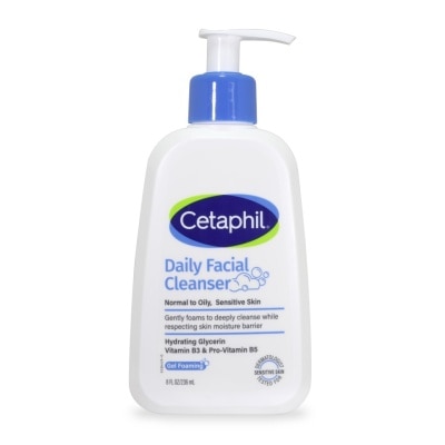 Cetaphil - เซตาฟิล ออยลี่ สกิน คลีนเซอร์ 236 มล. สำหรับผิวผสม-ผิวมัน และผิวบอบบางแพ้ง่าย image