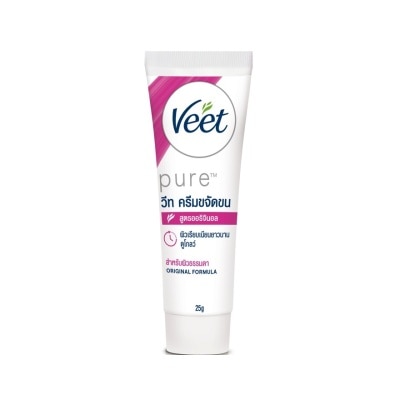 Veet - วีท เพียว ครีมขจัดขน สูตรออริจินอล 25 กรัม แว๊กซ์ขน