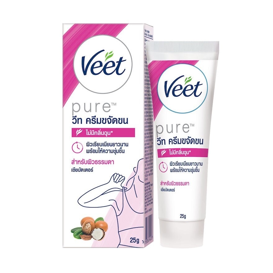 Veet Hair Removal Cream Pure Shea Butter 25 G. ครีมกำจัดขน แว๊กซ์ขน