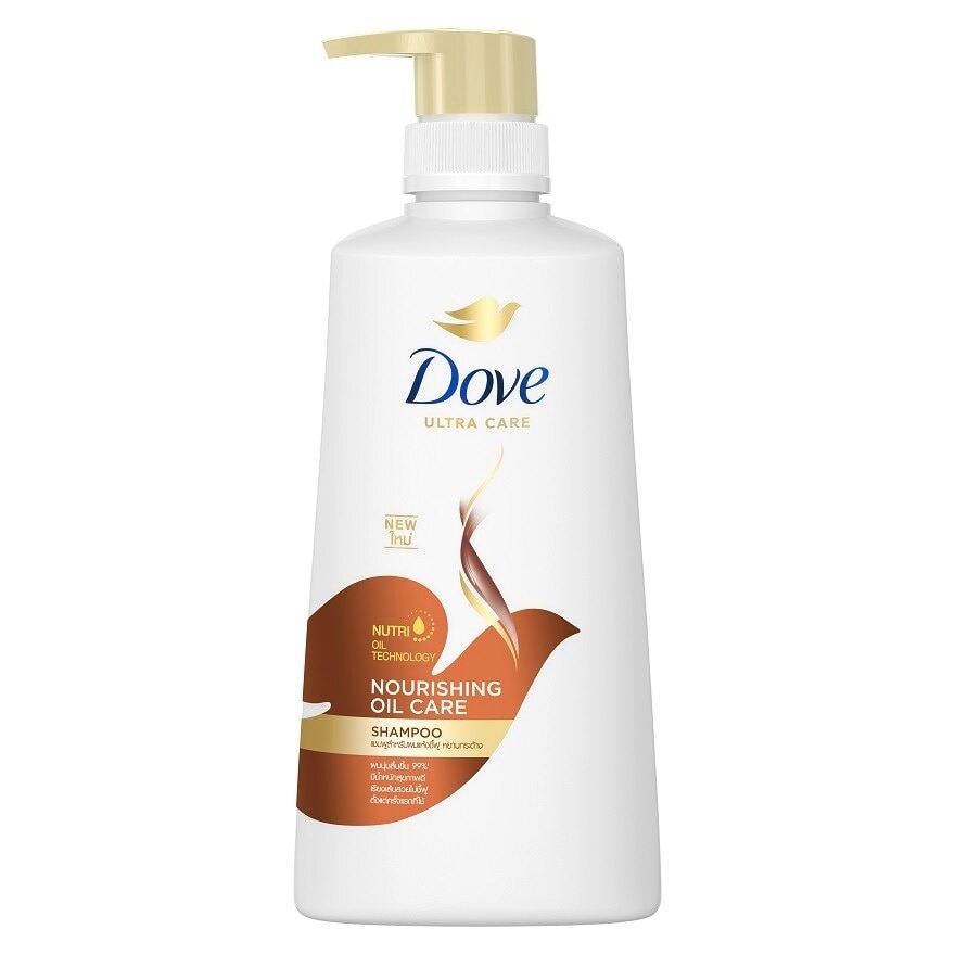 Dove Shampoo Nourishing Oil Care 410 Ml. บำรุงผมแห้งชี้ฟู