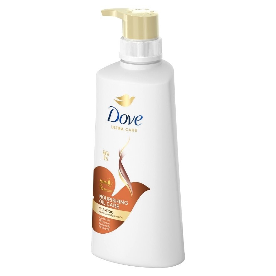 Dove Shampoo Nourishing Oil Care 410 Ml. บำรุงผมแห้งชี้ฟู