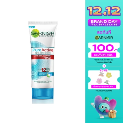 Garnier การ์นิเย่ เพียว แอคทีฟ โฟม 100 มล.