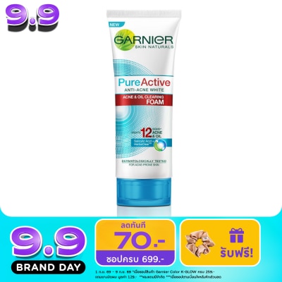 Garnier - การ์นิเย่ เพียว แอคทีฟ โฟม 100 มล. image