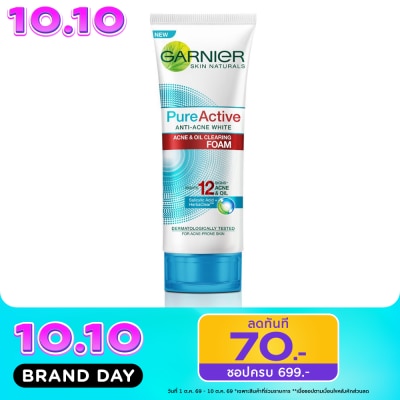 Garnier การ์นิเย่ เพียว แอคทีฟ โฟม 100 มล. image