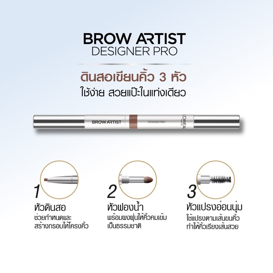 L'oreal Paris Brow Artist Designer PRO 01 Dark Brown 2 x 0.2 g.