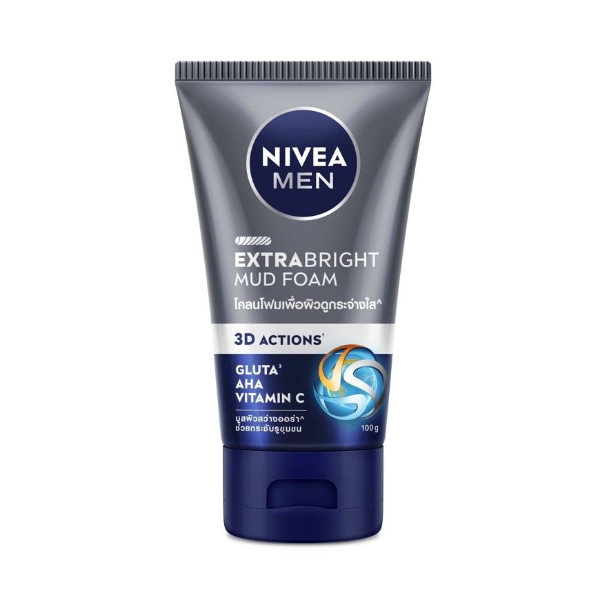 Nivea Men Extra Bright Mud Foam 100 G.