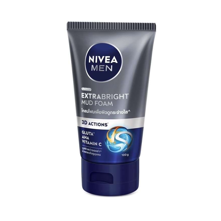 Nivea Men Extra Bright Mud Foam 100 G.