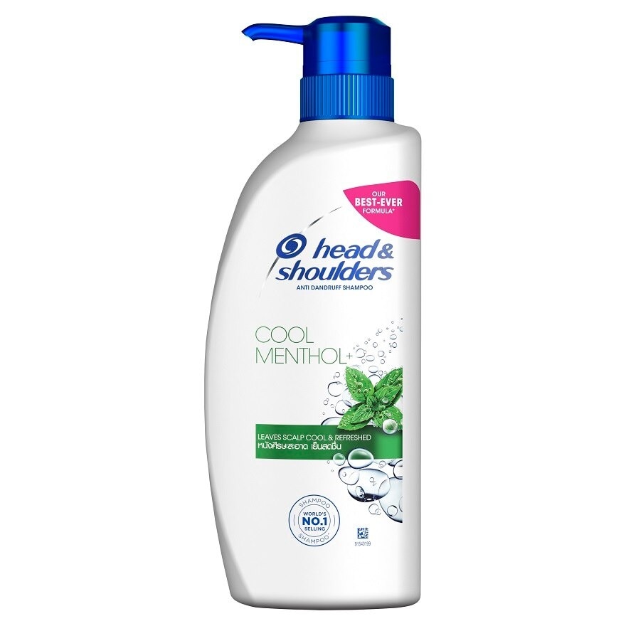 HeadShoulders Shampoo Anti Dandruff Cool Menthol+ 370 Ml. แชมพูขจัดรังแค