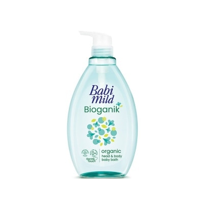 Babimild Babi Mild Organic Head Body Baby Bath Bioganik 800 Ml. อาบน้ำ สระผม เด็ก