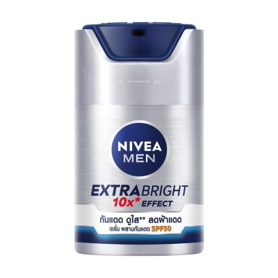 Nivea นีเวีย เมน เอ็กซ์ตร้า ไบรท์ เฟซ เซรั่ม เอสพีเอฟ50 50 มล. เซรั่มบำรุงผิว