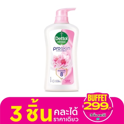 Dettol เดทตอล ครีมอาบน้ำ โปรสกิน โกลว์วิ่ง ซากุระ 450 กรัม