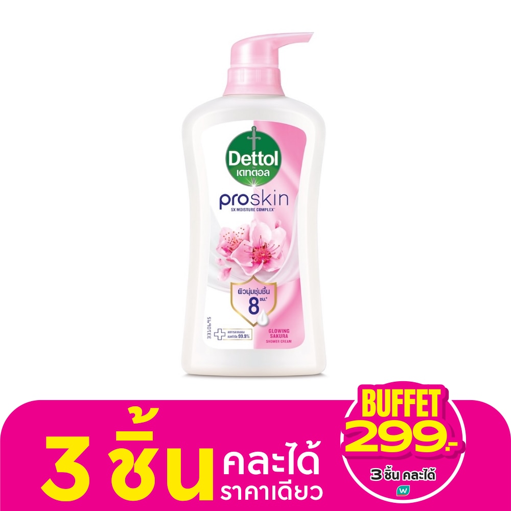 Dettol Shower Cream Proskin Glowing Sakura 450 G.