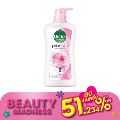 Dettol เดทตอล ครีมอาบน้ำ โปรสกิน โกลว์วิ่ง ซากุระ 450 กรัม