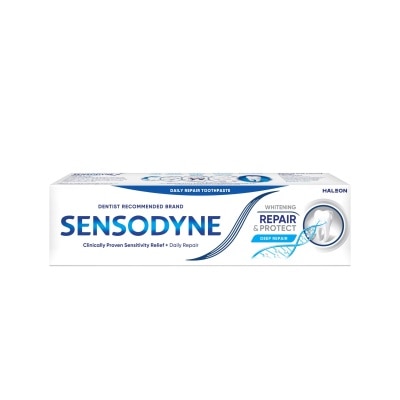 Sensodyne - เซ็นโซดายน์ ยาสีฟัน รีแพร์ แอนด์ โพรเทคท์ ไวท์เทนนิ่ง 100 กรัม
