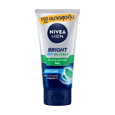 Nivea Nivea Men Bright Oil Clear Face Foam 150 G. โฟมล้างหน้า ผิวมัน รูขุมขนกว้าง