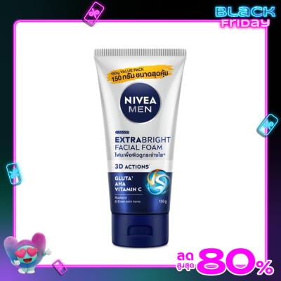 Nivea Nivea Men Extra Bright Facial Foam 150 G. โฟมล้างหน้า