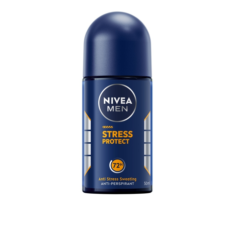 NIVEA Men Deo Roll On Stress Protect 50 Ml. โรลออน ลดเหงื่อ ระงับกลิ่นกาย ผู้ชาย image