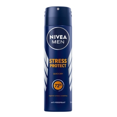 Nivea นีเวีย เมน ดีโอ สเปรย์ สเตรส โพรเทค 150 มล. สเปรย์ ลดเหงื่อ ระงับกลิ่นกาย ผู้ชาย