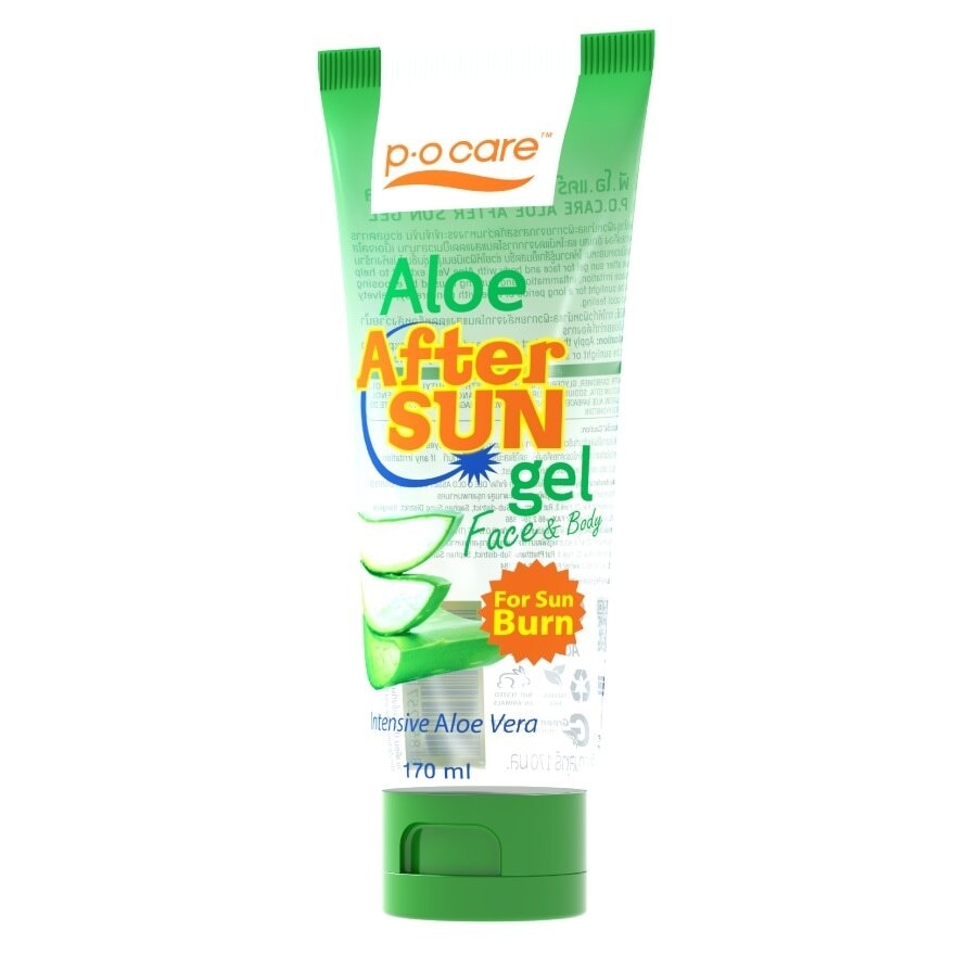 PO Care Aloe After Sun Gel FaceE  Body 170 Ml.