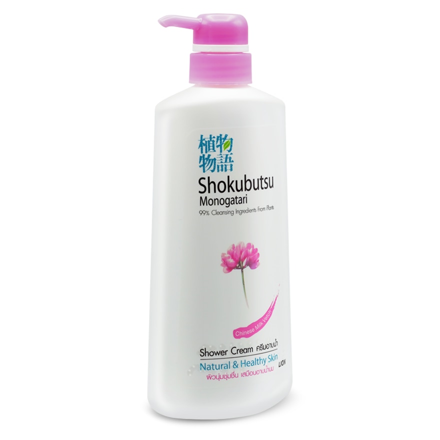 Shokubutsu Monogatari Shower Cream Chinese Milk Natural Healthy Skin 400 Ml.