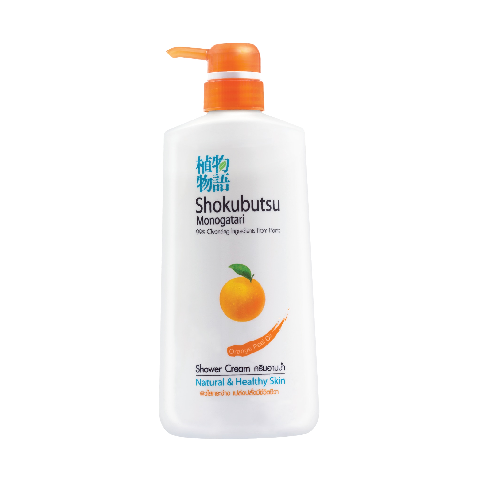 Shokubutsu Monogatari Shower Cream Orange Peel Oil Natural Healthy Skin 400 Ml.