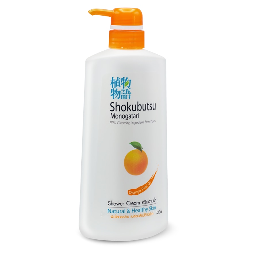 Shokubutsu Monogatari Shower Cream Orange Peel Oil Natural Healthy Skin 400 Ml.