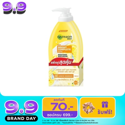 Garnier Body - Garnier Body Bright Complete Extra Brightening Repairing Serum Milk 400 Ml. Twin Pack image