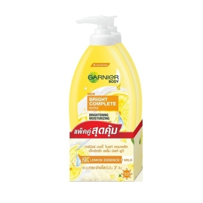 Garnier Body การ์นิเย่ บอดี้ ไบรท์ คอมพลีท เอ็กซ์ตร้า ไบรท์เทนนิ่ง รีแพร์ริ่ง เซรั่ม 400มล.แพ็คคู่