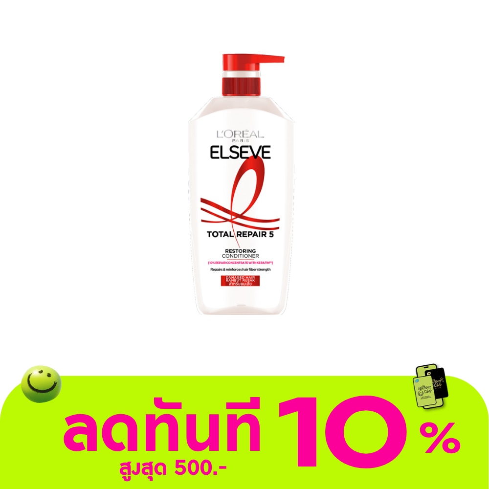 ลอรีอัล ปารีส เอลแซฟ คอนดิชันเนอร์ โททอล รีแพร์ 5 รีแพร์ริ่ง 375 มล. ฟื้นฟูผมแห้งเสีย image