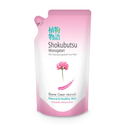 Shokubutsu Shokubutsu Monogatari Shower Cream Chinese Milk Natural Healthy Skin 400 Ml. Refill