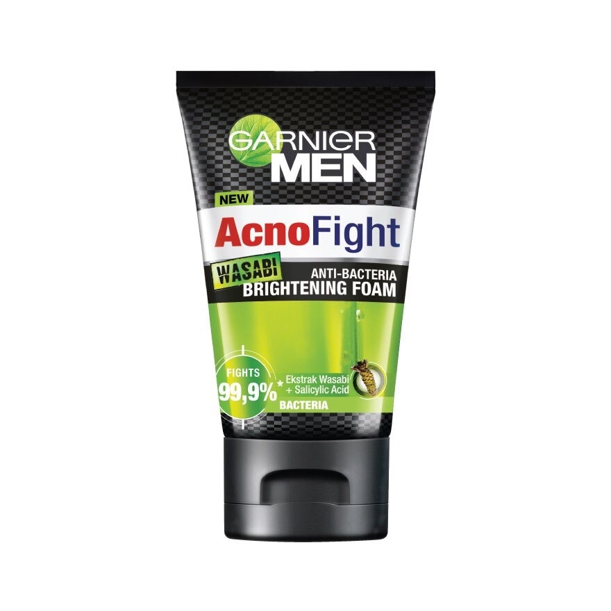 Garnier Men Acno Fight Wasabi Brightenning Foam 100 Ml.