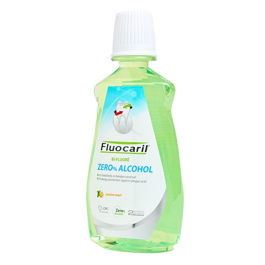 Fluocaril Mouthwash Zero Alcahol Lemon Mint 500 Ml.